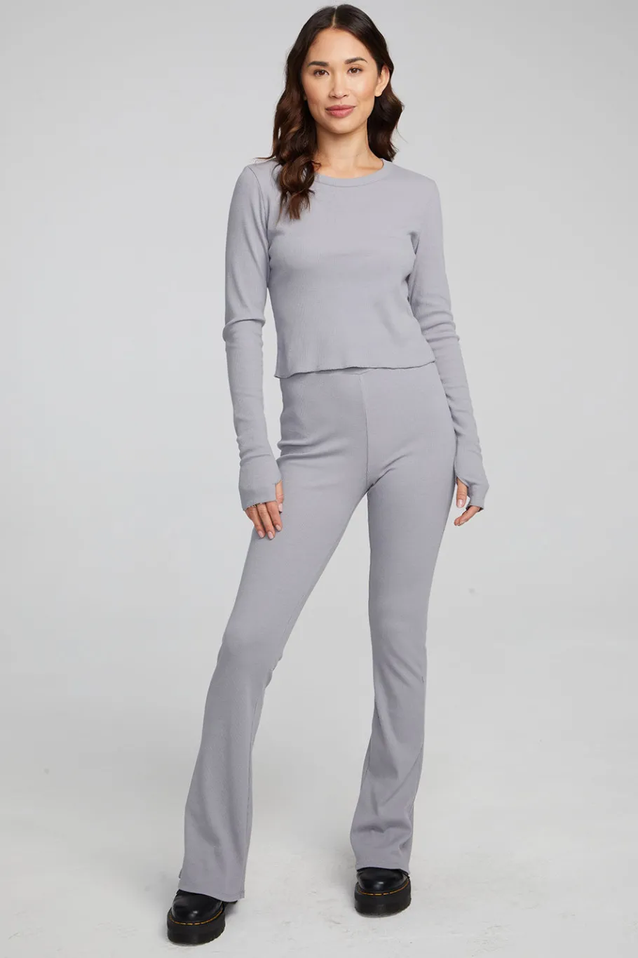 Cheap Chaser Brand Moonlight Silver Grey Long Sleeve