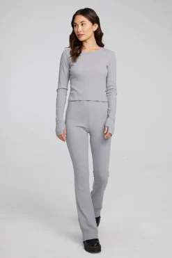 Cheap Chaser Brand Moonlight Silver Grey Long Sleeve