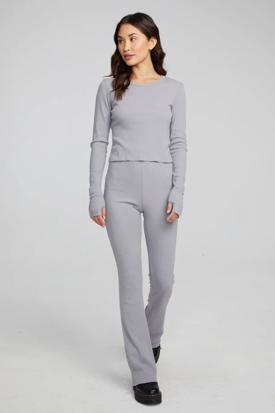 Cheap Chaser Brand Moonlight Silver Grey Long Sleeve