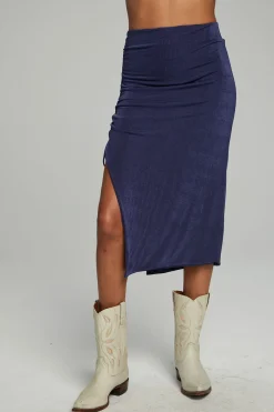 Store Chaser Brand Mullen Midi Skirt - Dark Denim
