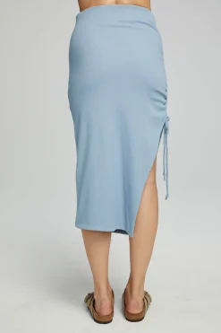 Store Chaser Brand Mullen Midi Skirt - Faded Denim