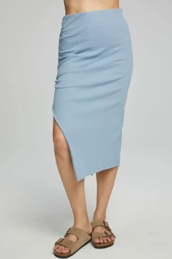 Store Chaser Brand Mullen Midi Skirt - Faded Denim