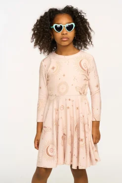 Cheap Chaser Brand Mystical Sky Peplum Cozy Knit Dress