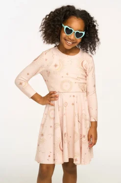 Cheap Chaser Brand Mystical Sky Peplum Cozy Knit Dress