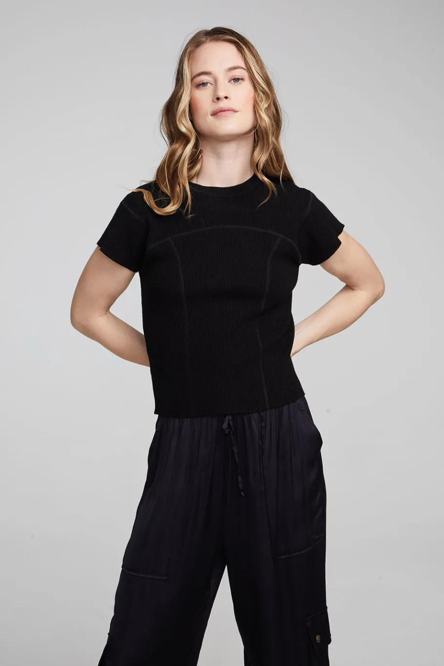 Online Chaser Brand Nahal Shadow Black Tee