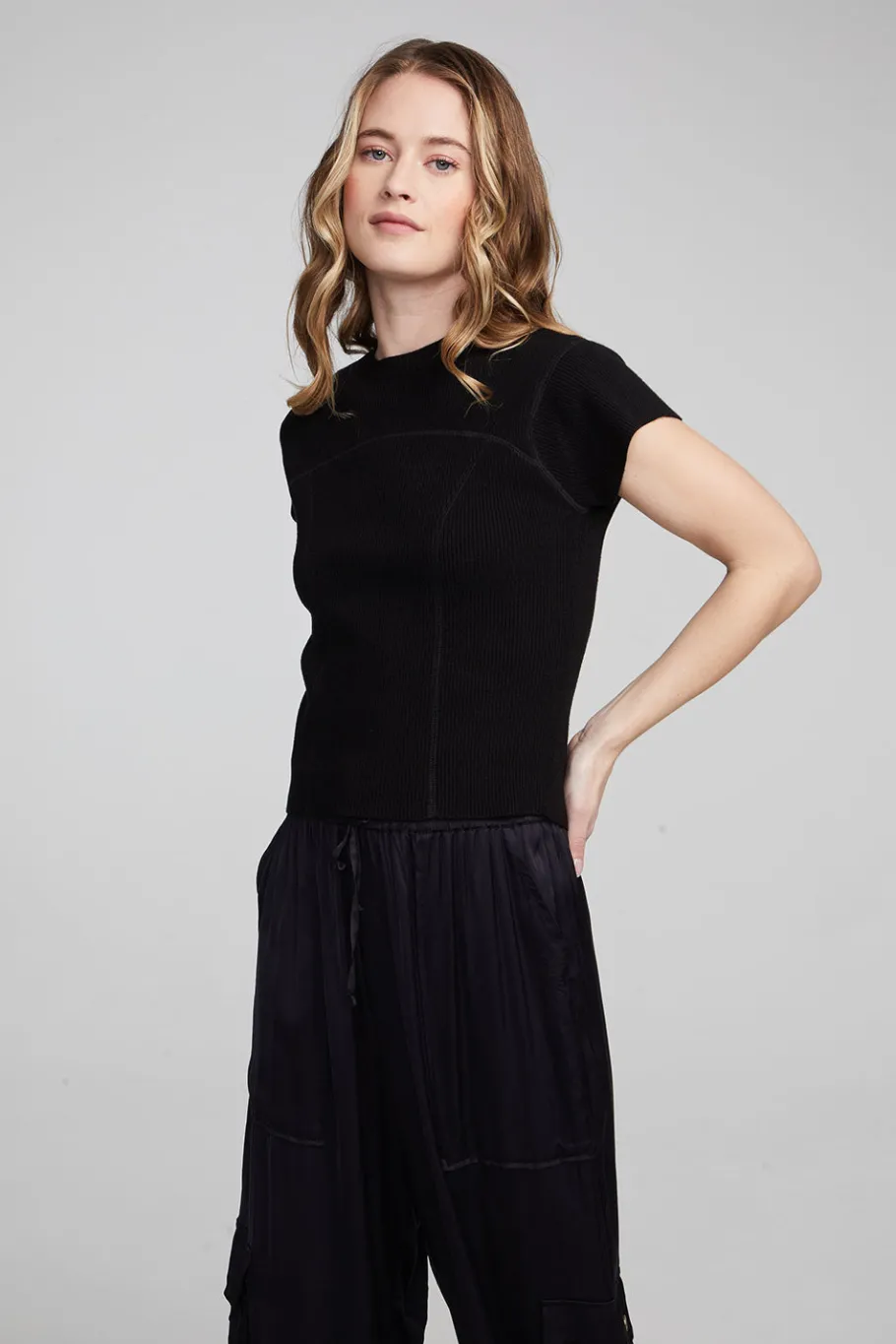 Online Chaser Brand Nahal Shadow Black Tee