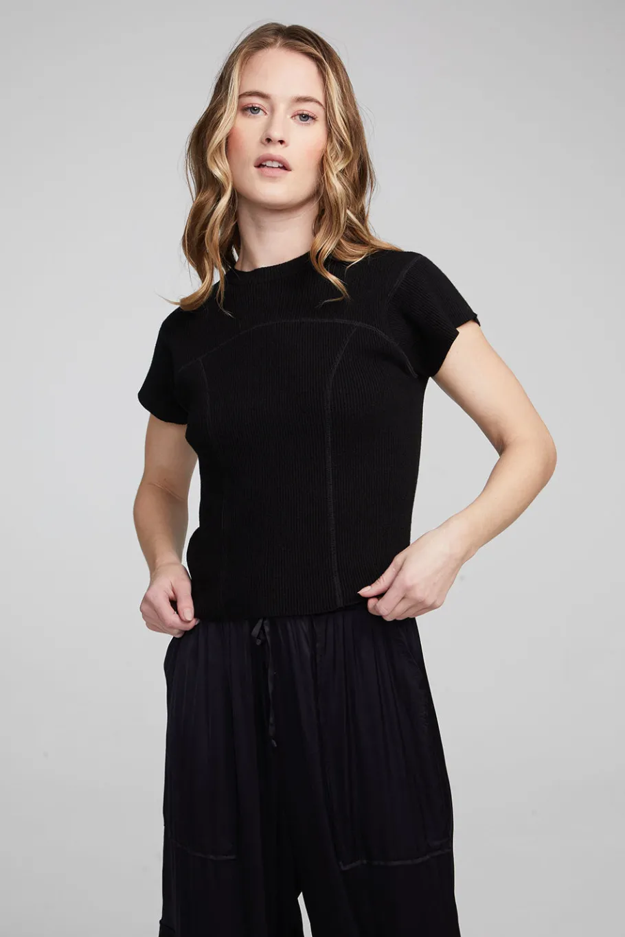 Online Chaser Brand Nahal Shadow Black Tee