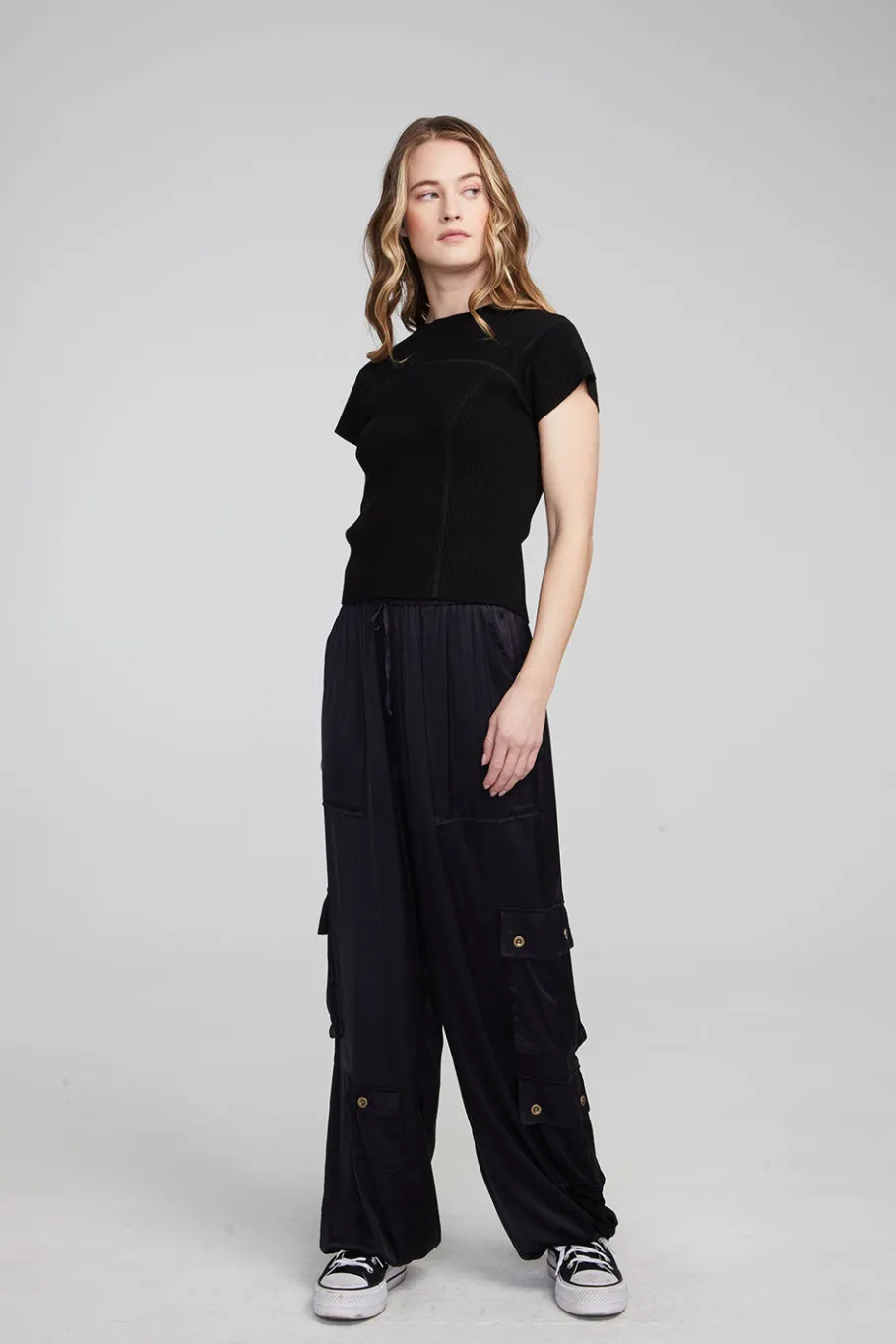 Online Chaser Brand Nahal Shadow Black Tee