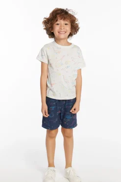 Discount Chaser Brand Neon Dinos Boys Tee