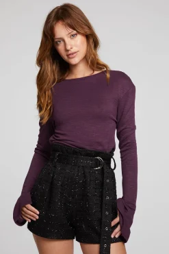Best Sale Chaser Brand Nyla Plum Perfect Blouse