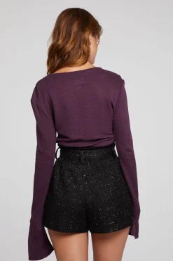 Best Sale Chaser Brand Nyla Plum Perfect Blouse