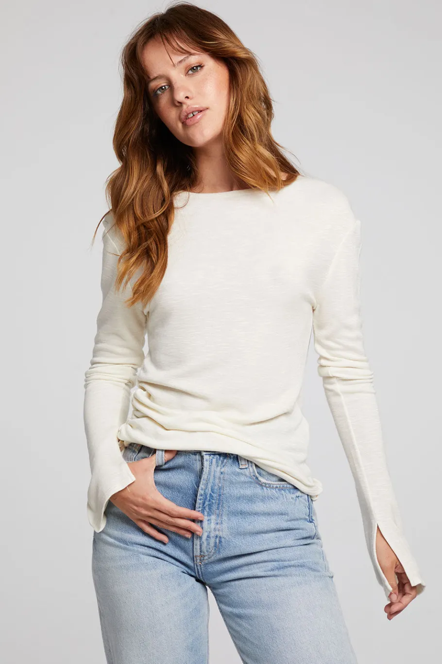 Cheap Chaser Brand Nyla Starry White Blouse