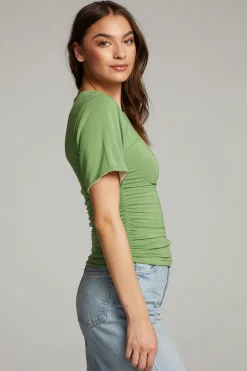 Online Chaser Brand Ocala Whitecap Grey And Piquant Green Reversible Top