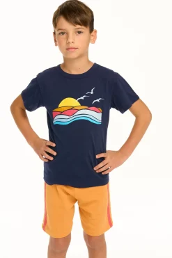 New Chaser Brand Ocean & Sunset Tee