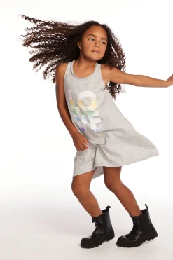 Outlet Chaser Brand Ombre Love Girls Cotton Jersey Tank Dress