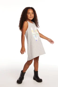 Outlet Chaser Brand Ombre Love Girls Cotton Jersey Tank Dress