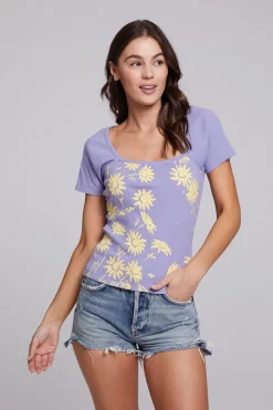 Store Chaser Brand Painted Daisies Sambuco Tee