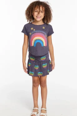 Flash Sale Chaser Brand Painted Rainbow Girls Tee