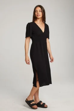 Best Chaser Brand Palmer Licorice Midi Dress