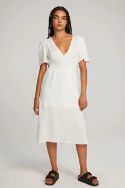 Fashion Chaser Brand Palmer White Midi Dress