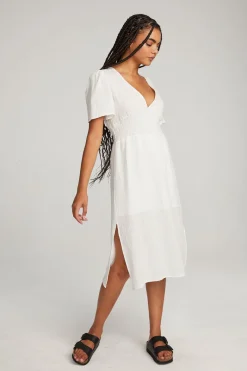 Fashion Chaser Brand Palmer White Midi Dress