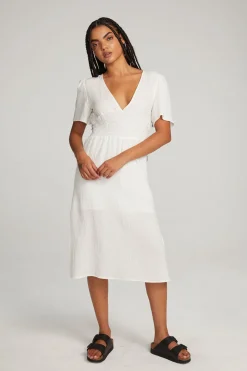 Fashion Chaser Brand Palmer White Midi Dress