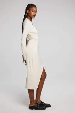 Online Chaser Brand Palmm Whitecap Grey Midi Dress