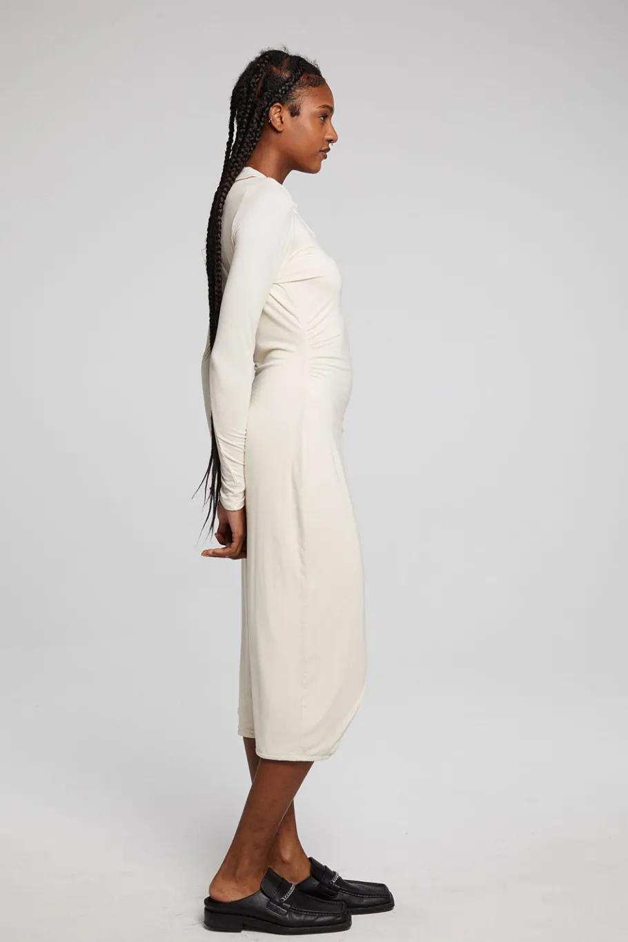 Online Chaser Brand Palmm Whitecap Grey Midi Dress