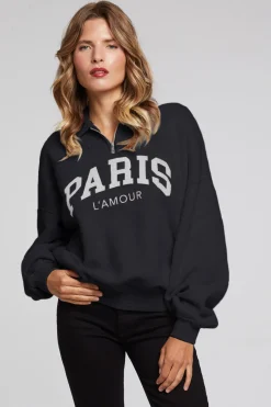 Best Chaser Brand Paris L'Amour Black Long Sleeve