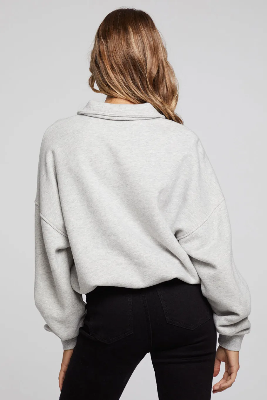 New Chaser Brand Paris L'Amour Heather Grey Long Sleeve