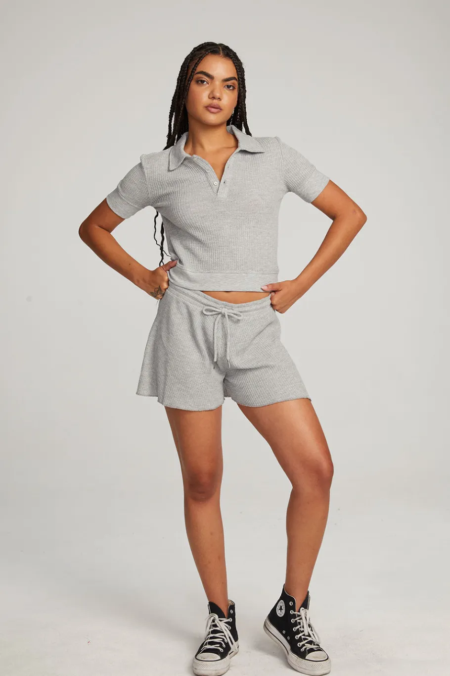 Sale Chaser Brand Paseo Grey Marl Shorts