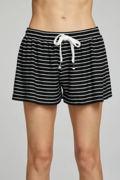 Outlet Chaser Brand Paseo Shorts - Black And White Stripe