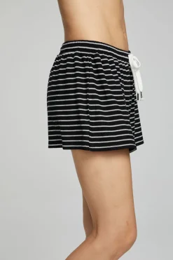 Outlet Chaser Brand Paseo Shorts - Black And White Stripe