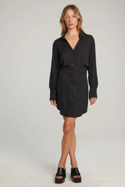 Best Sale Chaser Brand Paxton Licorice Mini Dress