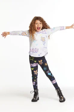 Shop Chaser Brand Peace & Love Girls Cozy Knit Classic Legging