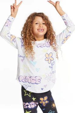 Fashion Chaser Brand Peace & Love Girls Long Sleeve