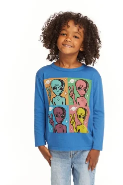 Best Chaser Brand Peace Alien Long Sleeve Tee