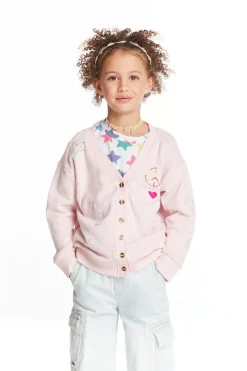 Discount Chaser Brand Peace Love Smile Girls Cardigan