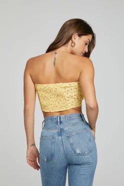 New Chaser Brand Pier Crop Top - Anise Flower