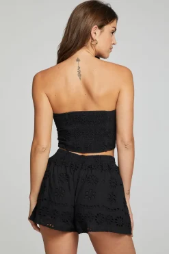 Cheap Chaser Brand Pier Crop Top - Black Onyx