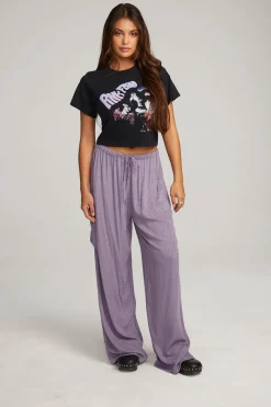 New Chaser Brand Pink Floyd Retro Band Crop Tee