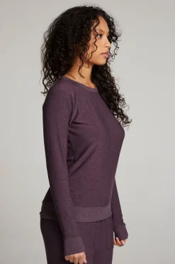 Discount Chaser Brand Plum Perfect Long Sleeve Raglan Pullover