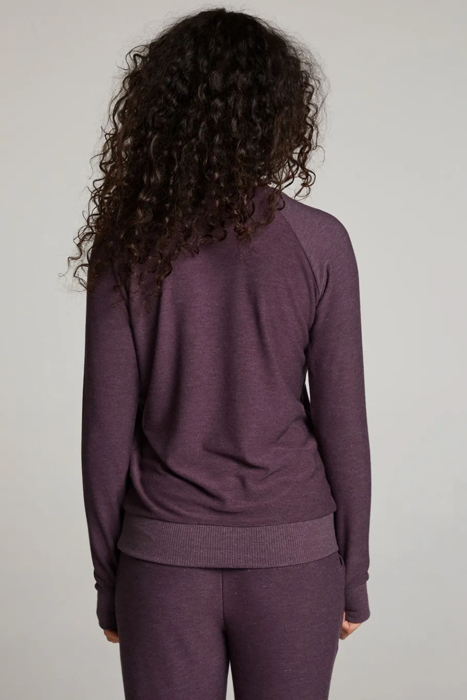 Discount Chaser Brand Plum Perfect Long Sleeve Raglan Pullover
