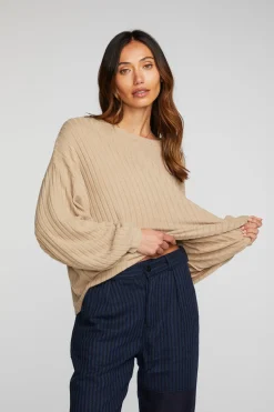 Sale Chaser Brand Poor Boy Rib Long Sleeve Tee