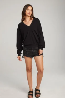 Cheap Chaser Brand Poppy Black Pullover