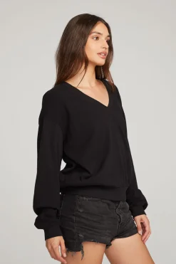 Cheap Chaser Brand Poppy Black Pullover