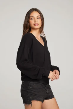 Cheap Chaser Brand Poppy Black Pullover