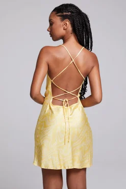Outlet Chaser Brand Positano Lemon Zest Slip Dress