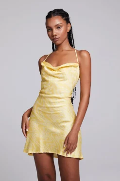 Outlet Chaser Brand Positano Lemon Zest Slip Dress