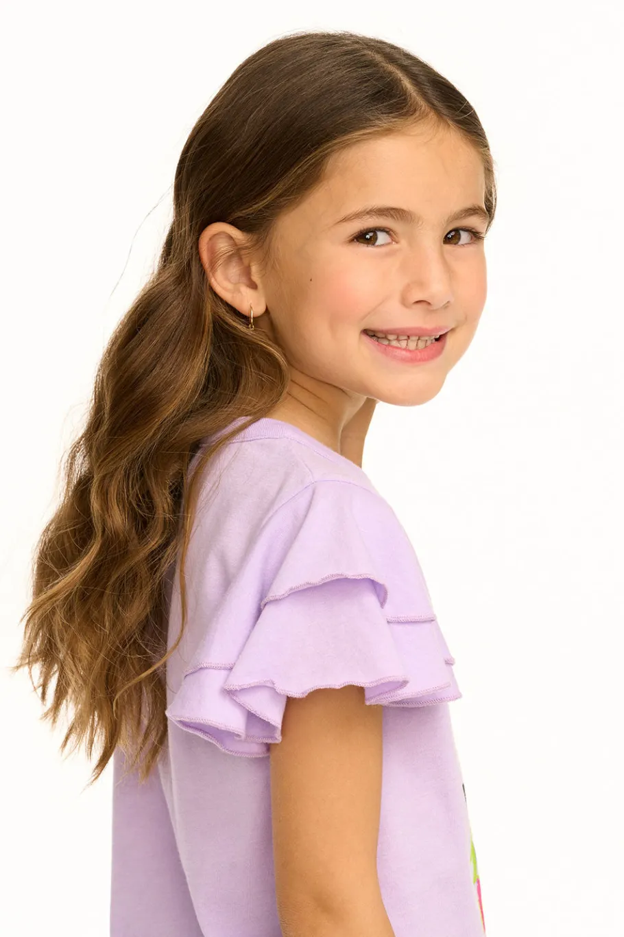 Sale Chaser Brand Powderpuff Girls - Girl Power Flutter Sleeve Tee